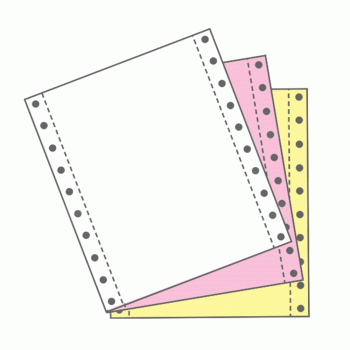 Computer Form 9.5 x 11 x 3ply NCR Colour (White/Pink/Yellow) (500Fans)