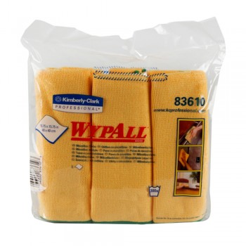 WYPALL Microfibre Cloths - Yellow x 6's/Pack