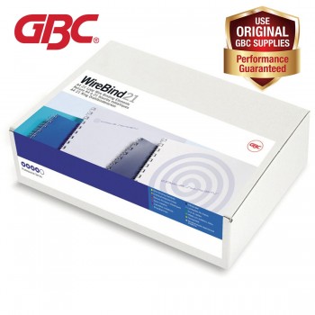 GBC WireBind 21 Loops - 6mm, A4, 46 Sheets, White