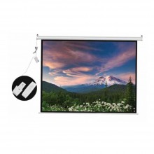 DP Screen Motorised Projector Screen Electric Projection Screen - Matte White Surface - DP-ELC-06 - Screen Ratio 6' x 6' - Screen Size 1800 x 1800mm