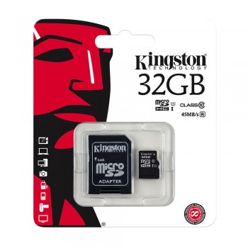 Kingston MicroSDHC Class 10 UHS-I Card 32GB