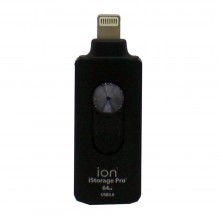 Ion iStorage 3 in 1 - Lightning, USB 3.0, Android OTG USB, Black