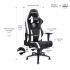 ANDA SEAT Gaming Chair Spirit King Series - Black/White