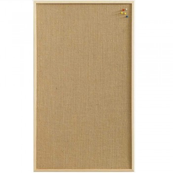 NAGA PINBOARD HESSIAN NATURE ~ NoticeBoard with wooden frame. Size: 40 x 60cm (Item no:G14-19)