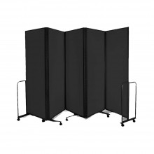 WP-LB5-V02 LAMBO PANELS Black - Panel Size :61cm x 180cm x 5Panels | Folded size : 68 x 194x 54CM | Open Length : 310cm (Item No : G05-155)