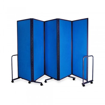 WP-LB5-V03 LAMBO PANELS Blue - Panel Size :61cm x 180cm x 5Panels | Folded size : 68 x 194x 54CM | Open Length : 310cm (Item No : G05-156)