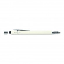Faber Castell Ivory Shiny Ball Pen with Stylus