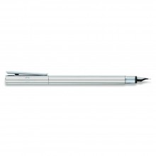 Faber Castell Stainless Steel Shiny Fountain Pen (EF, F, M & B)