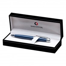 Sheaffer 500 Series Chrome Plate Trim Ballpoint Pen Glossy Blue