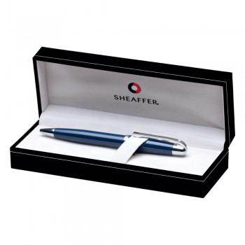 Sheaffer 500 Series Chrome Plate Trim Ballpoint Pen Glossy Blue