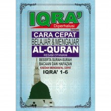 Iqra' Diperhalusi Bertajwid Cara Cepat Belajar dan Mengajar Al-Quran (Iqra' 1-6)