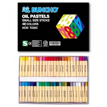 BUNCHO Oil Pastels Small Size Sticks - 48 colors  