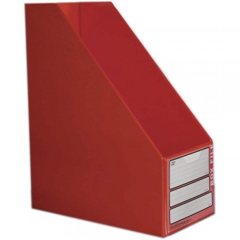 CBE 06813 5" PVC Box File (A4) RED