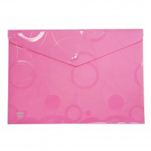 CBE 112A Document Holder W/Button-pink