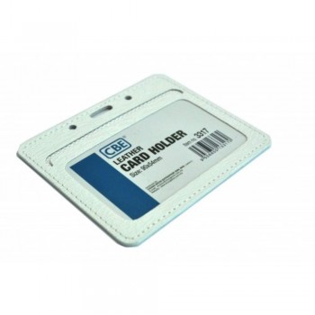 CBE Leather Card Holder 3317 - White (Single Sided) (Item no: B10-43 W) A1R3B65