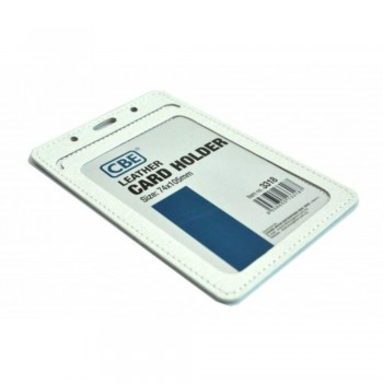 CBE Leather Card Holder 3318 - White (Single Sided) (Item no: B10-42 W) A1R3B64