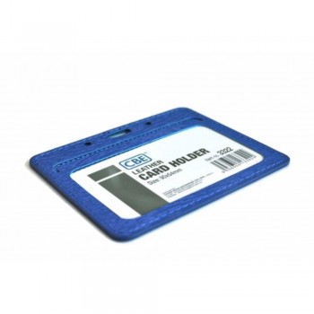CBE Leather Card Holder 3322 - Blue (2 Sided ) (Item no: B10-41BL) A1R3B63