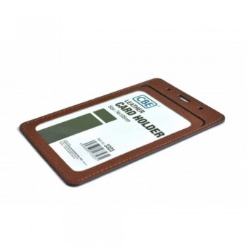 CBE Leather Card Holder 3323 - Brown (2 Sided ) (Item no: B10-40 BR) A1R3B62