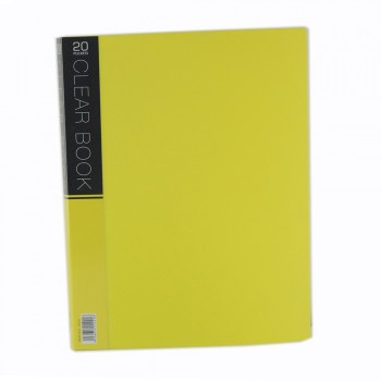 CBE Merry Colour Clear Book VK20 A4 YELLOW ( ITEM NO : B10 54 Y )