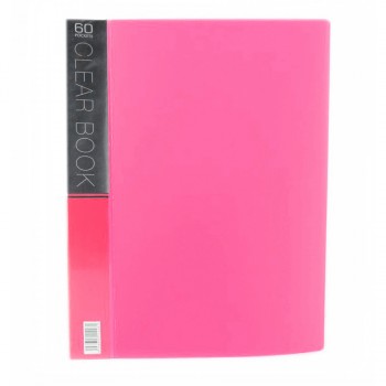 CBE Merry Colour Clear Book VK60 A4 PINK ( ITEM NO : B10 57 P )