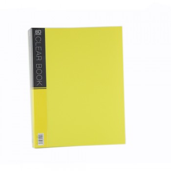 CBE Merry Colour Clear Book VK60 A4 YELLOW ( ITEM NO : B10 57 Y )