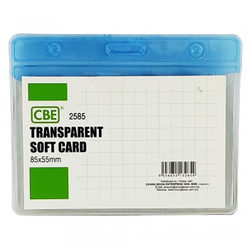 CBE 2585 Transparent Soft Card- Blue