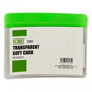 CBE 2585 Transparent Soft Card Green