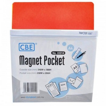 CBE Magnet Pocket 22214 A4 - Red (Item No: B10-185R) A1R3B130