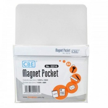 CBE Magnet Pocket 22216 A6 - White (Item No: B10-187W) A1R3B129