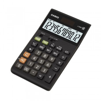 Casio Desktop Calculator - 12 Digits, Solar & Battery, Tax Calculation, Currency Exchange (J-120B)