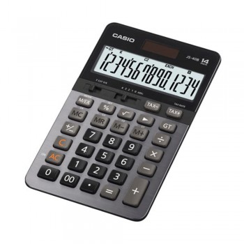Casio Heavy Duty Calculator - 14 Digits, Tax Calculation, Solar & Battery, Extra Large Display (JS-40B)