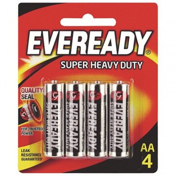 EVEREADY Super Heavy Duty AA Carbon Zinc Batteries - AA Size - 4pcs (Item No: B06-18) A1R2B231