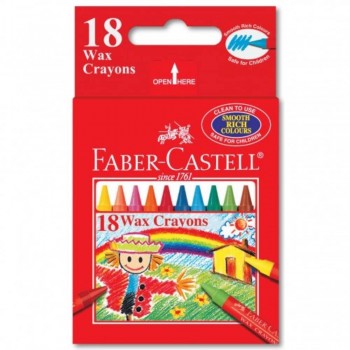Faber Castell Wax Crayons 122418 - 18pcs (Item No: A02-23) A1R1B153