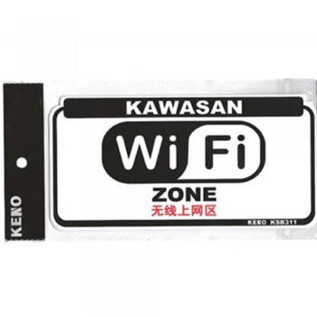 KENO Plastic Notice Sign â€” WiFi ZONE