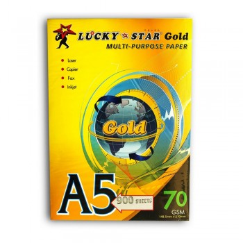 Lucky Star Gold Paper - A5 Size 70gsm (900sheets/Pack)