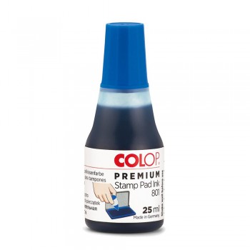 Colop 801 Premium Stamp Pad Ink 25ml Blue