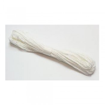 Colorful Paper Rope 25meters - White