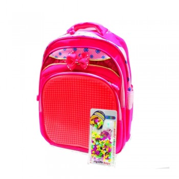 Puzzle Bag Big Size Red Pink (A1628)