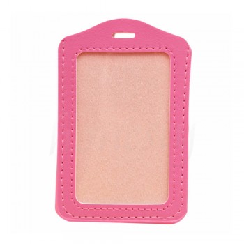 Leather Name Tag Potrait Pink (54x85mm)