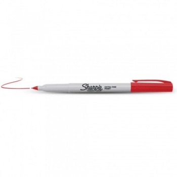 Sharpie Extra Fine Point - Permanent Marker Red (Item No: A12-20 XF RD) A1R3B28