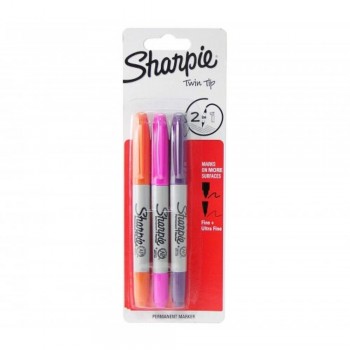 Sharpie Twin Tip - 3 colors OVP (Item No: A12-21 TTASST3S) A1R3B29