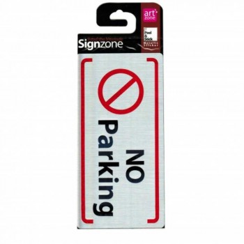 Signzone Peel & Stick Metallic Sticker - No Parking (Item No: R01-77)