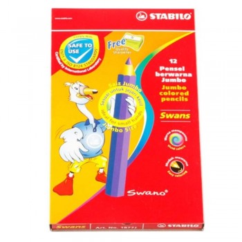 Stabilo 1877J Jumbo Colour Pencil-12L  (Item No: B05-30) A1R2B158