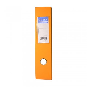 EMI PVC 75mm Lever Arch File F4 - Fancy Orange