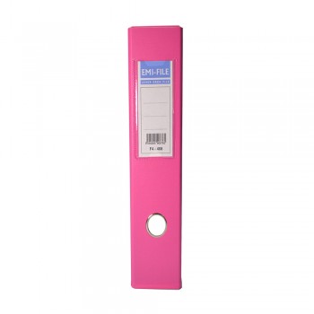 EMI PVC 75mm Lever Arch File F4 - Fancy Pink