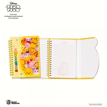 Disney Tsum Tsum Coil Magnetic Buckle Notebook - Pooh Characters