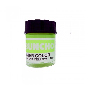 Buncho Poster Color 15CC Fluorescent F5 Yellow 6/Box
