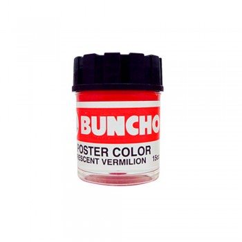 Buncho Poster Color 15CC Fluorescent F11 Vermilion - 6/Box