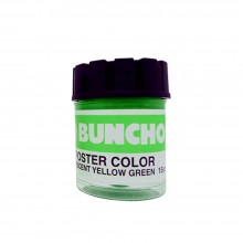 Buncho Poster Color 15CC Fluorescent F43 YellowGreen - 6/Box