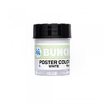 Buncho PC15CC Poster Color 01 White - 6/Box